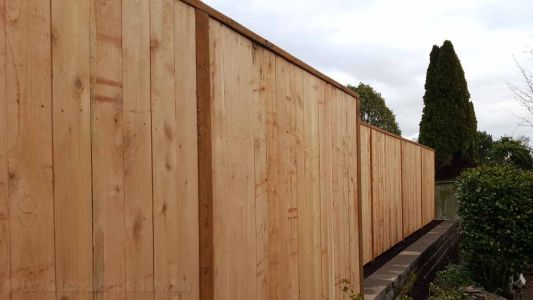 Solid Style Cedar Fence Installation we did in King City / Tigard Oregon area - fence installers