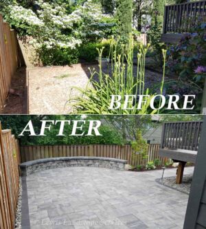 Before and After - Paver Patio Installation in Beaverton, Oregon