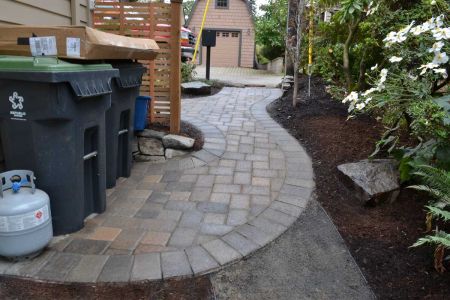 Front/Side Yard Paver Pathway & Utility Area