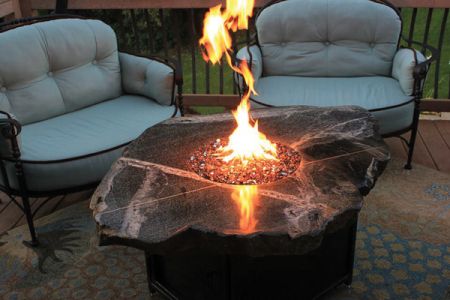 Propane Gas Stone Fire Table
