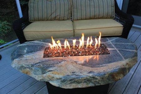 Propane Gas Stone Fire Table