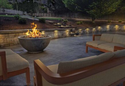 Large Concrete Fire Bowl we installed in Tigard, Oregon