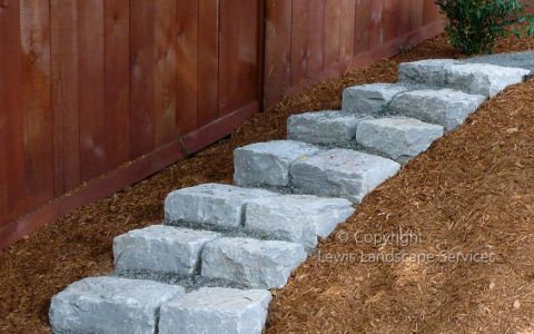 Basalt Curb Stone Steps