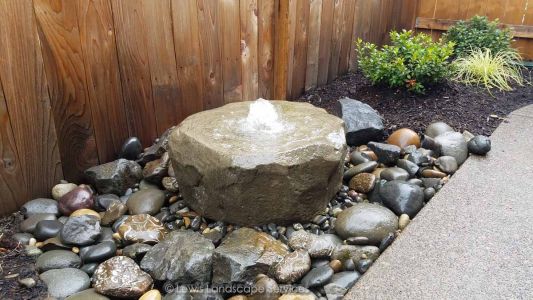 Bird Bath Rock Bubbler Fountain