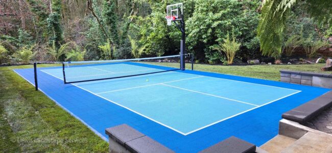 Pickle Ball & Basketball Combination Court Installed in SW Portland