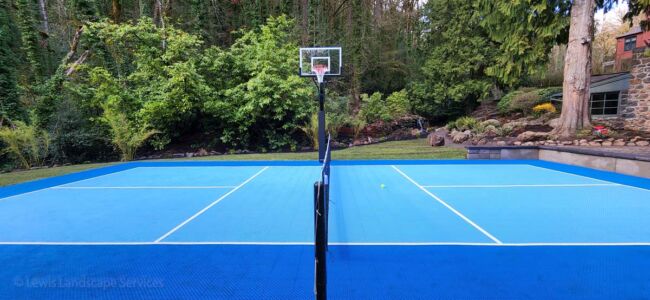 Pickle Ball & Basketball Court Installed in SW Portland, OR