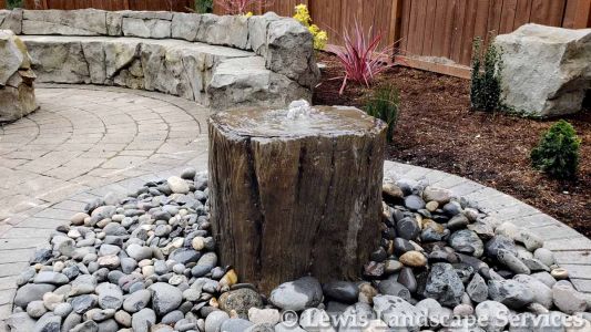 Tree Stump (Concrete Mold) Bubbler Fountain