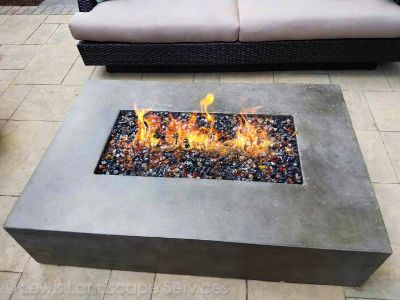Concrete Natural Gas Fire Table