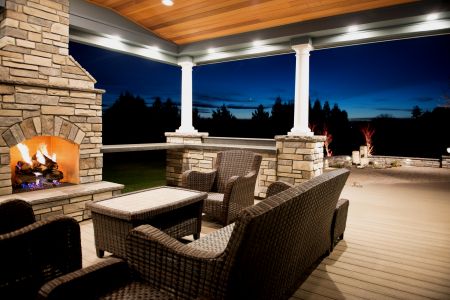 Covered Outdoor Living Room