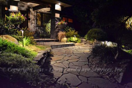 Structural Lighting & Pathway Lighting at a Job We Did in Lake Oswego Oregon