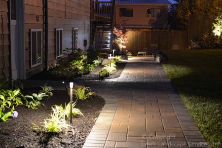 Pathway Lighting at a Project We did in Bethany Area, SW Portland
