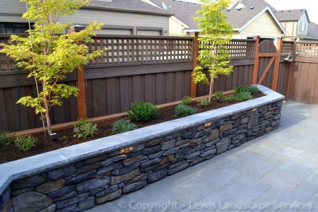 Raised Beds Made with Stone Walls