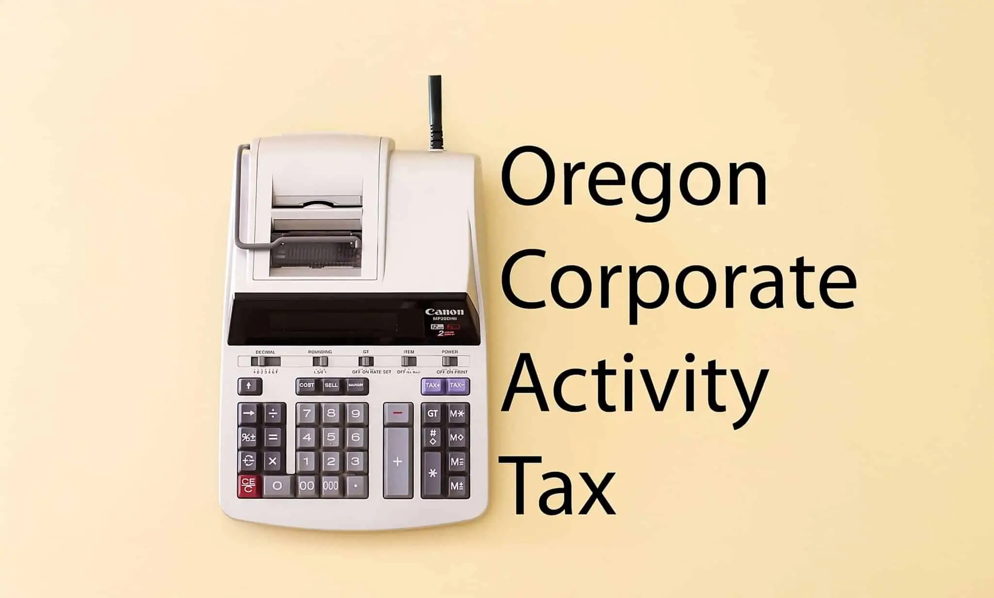 Oregon Corporate Activity Tax